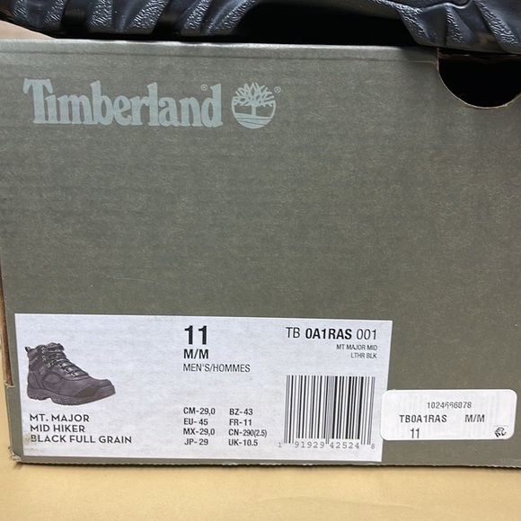 BNWT Mens Timberland boots Black size 11 - Picture 3 of 12